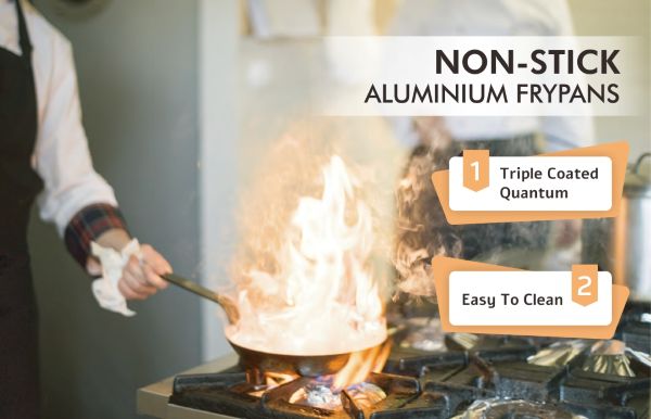 sunnex غير عصا الألومنيوم frypans